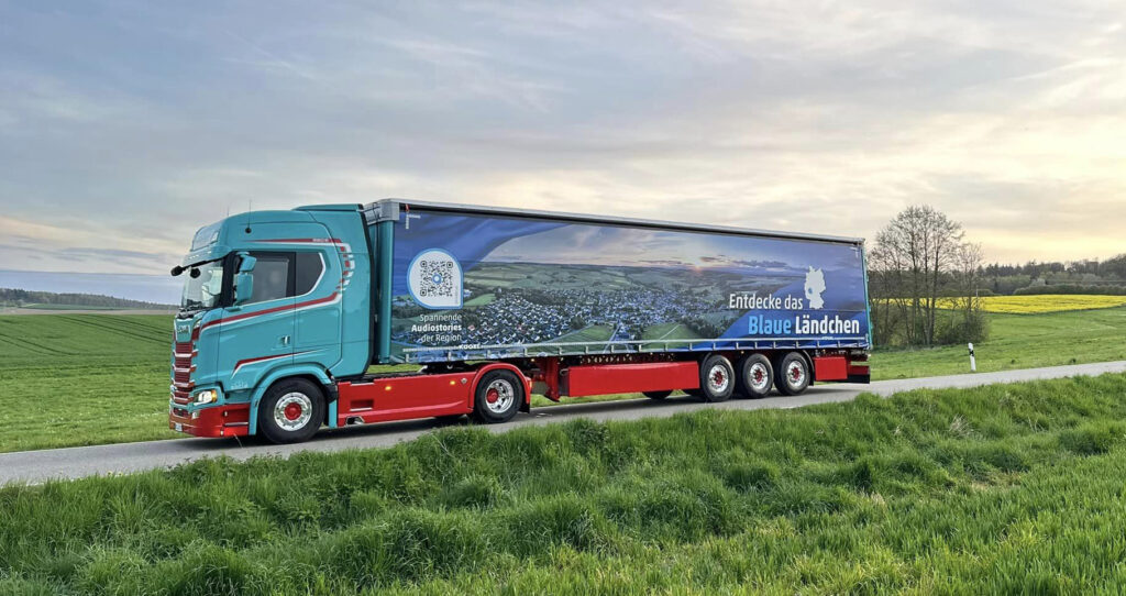 Truck Design "Entdecke das Blaue Ländchen"